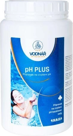 Vodnář pH Plus 1 kg – keverék a medencevíz pH-jának emeléséhez