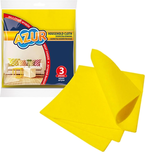 AZUR viszkóz törlőkendők 35 × 30 cm, 3 db
