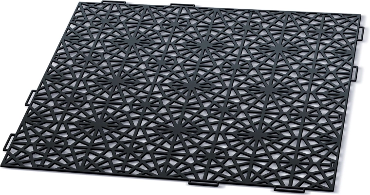 Mosaic moduláris kerti járólap 39,7 × 39,7 cm, fekete