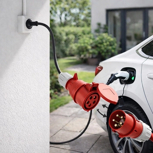 Biztonságos 16 A / 3,5 kW terhelés mobil EV-töltőkhöz