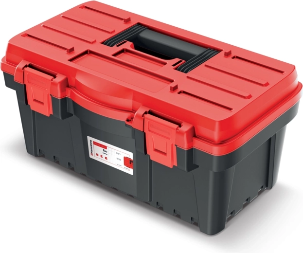 EVO szerszámos koffer rekeszek nélkül, piros