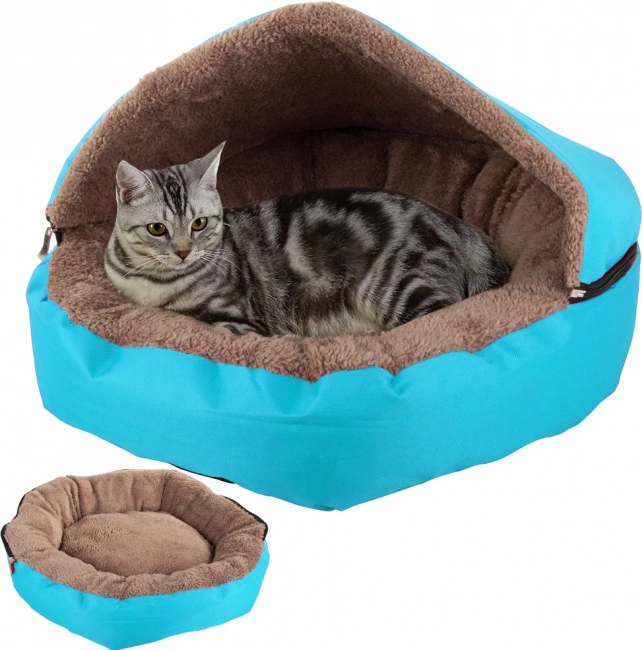 Macskák és kis testű kutyák fekhelye levehető tetővel – Házikó