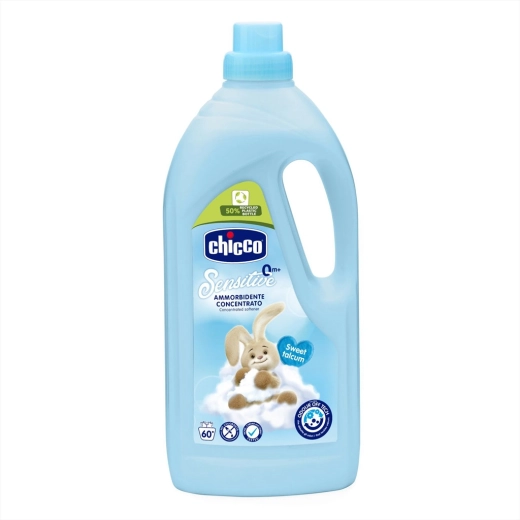 Chicco koncentrált öblítő Baby Sensitive Édes púder 1,5 l, 60 mosás