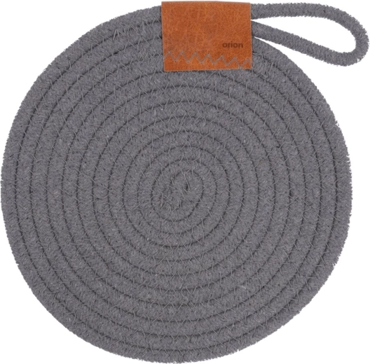Pamut alátét skandi stílusban, szürke Ø 21 cm