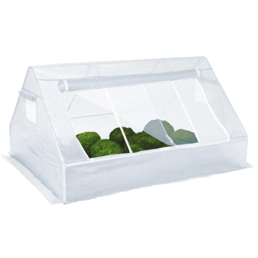 kicsi fehér kerti melegház 180 × 140 × 94 cm