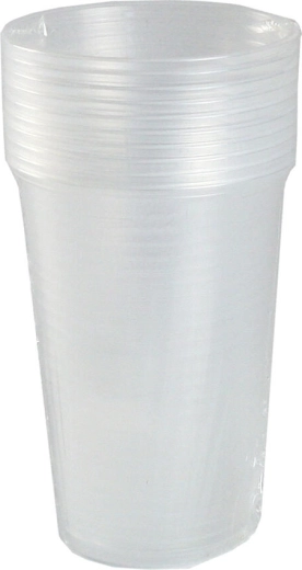 Átlátszó műanyag pohár 200 ml, többszöri használatra (10 db)