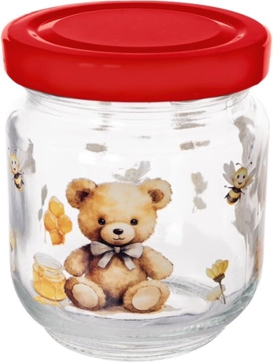 Befőttesüveg fedéllel – Maci 0,2 l