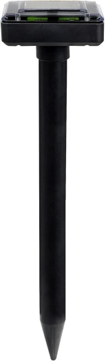 Napelemes vakond- és rágcsalóriasztó rezgéssel, fekete–zöld