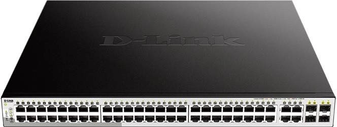 Menedzselhető gigabites PoE+ switch D‑Link DGS‑1210‑52MP 48×GE, 4×SFP