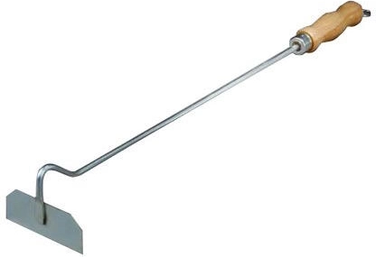 Kandalló hamukaparó fa nyéllel, horganyzott