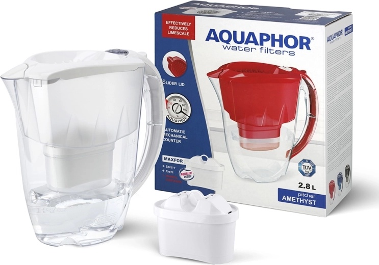 Maxfor Amethyst vízszűrő kancsó 2,8 l B100-25 betéttel, fehér