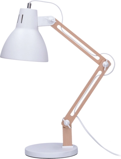 Solight Falun E27 fehér asztali lámpa