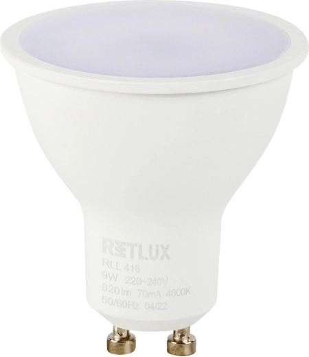 Retlux GU10 9 W 4000 K LED-izzó