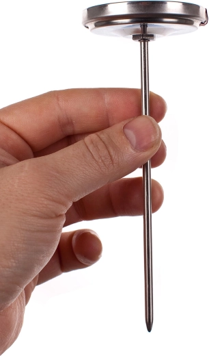 12,5 cm-es rozsdamentes szonda a pontos beszúráshoz