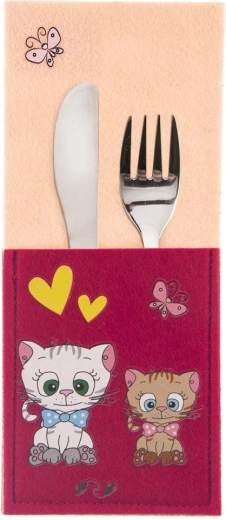 Evőeszköztok gyerekeknek Cica 21 × 9 cm