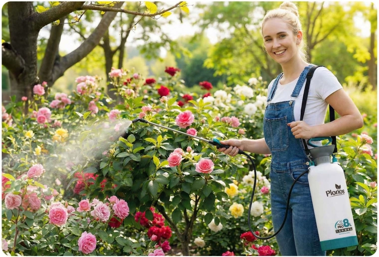Kényelmes hordozás és munka az ágyások között