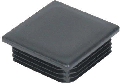80 mm-es, LDPE-ből készült négyszögletes záródugó, fekete
