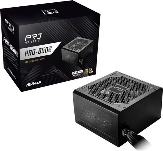 ASRock pro series tápegység 850 W 80 Plus Gold (nem moduláris)