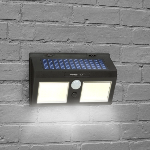 Napelemes fali reflektor COB LED mozgásérzékelővel