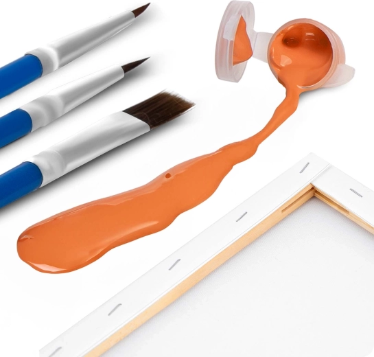 Teljes készlet 3 ecsettel és 30 festékkel