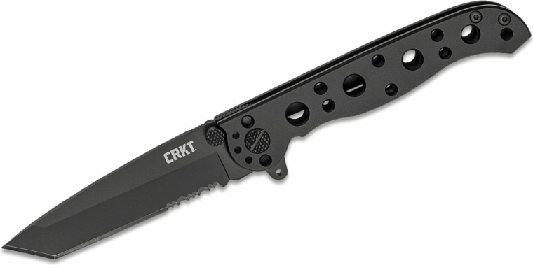 CRKT M16-10KS taktikai zsebkés 7,6 cm, teljesen fekete, rozsdamentes acél