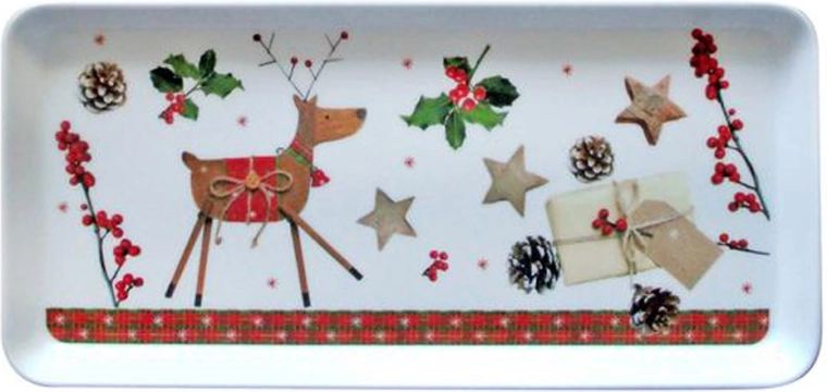 TORO szervírozótálca rénszarvassal 35 × 16,5 cm