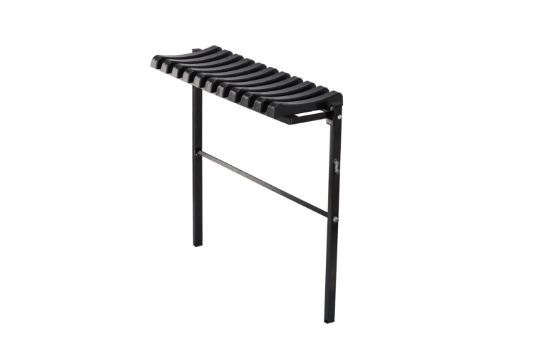 Összecsukható temetői pad 68 cm fekete