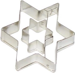 Csillag alakú süteménykiszúró belső csillaggal