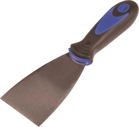 Rozsdamentes spatula 40 mm gumírozott markolattal
