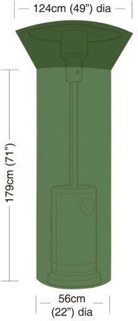 PE kerti hősugárzó takaróponyva, zöld