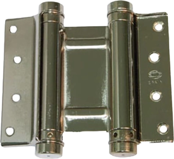 Rugós zsanér lengőajtókhoz 75 mm, nikkel, 16 kg (2 db)