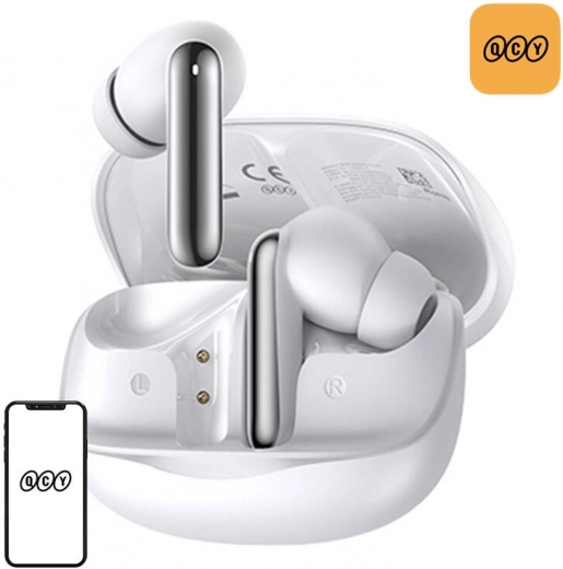 vezeték nélküli TWS fülhallgató QCY MeloBuds HT12 fehér