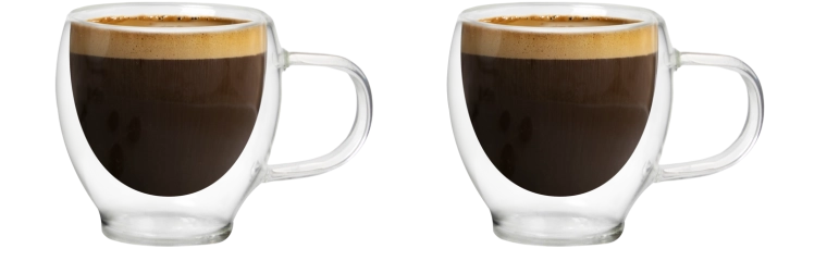 Duplafalú termoszcsészék 90 ml – 2 darabos készlet