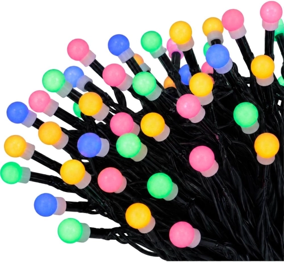 RETLUX Cherry karácsonyi LED-fényfüzér, 200 multicolor LED, 20 m