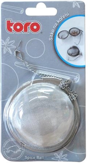 Rozsdamentes tea- és fűszerszűrő, 7,5 cm