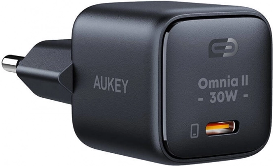 Aukey Omnia II Mini USB‑C töltő 30 W Power Delivery-vel