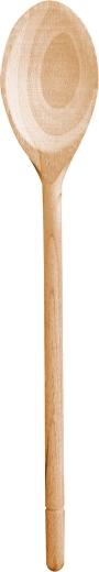 Ovális fakanál 40 × 5,5 cm bükkfából
