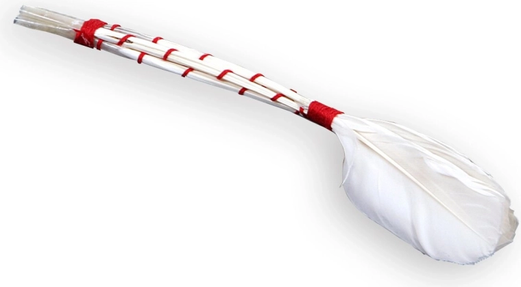 Fonott tollas kenegető ecset 21 cm
