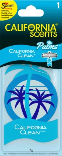 Függeszthető papír illatosító autóba California Scents Palm California Clean