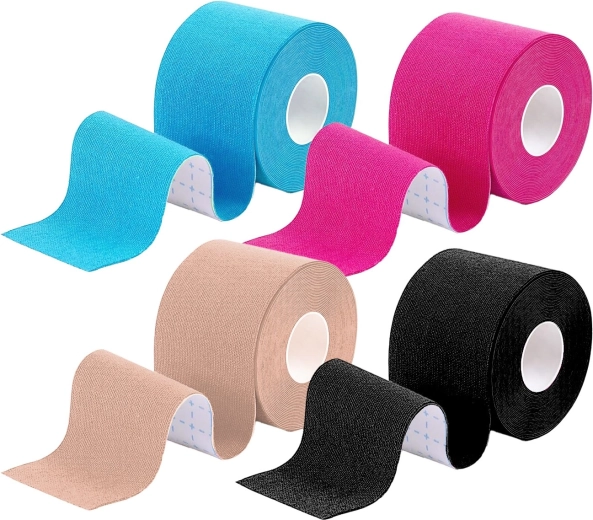 4 darabos kinesio tape készlet 5 m × 5 cm