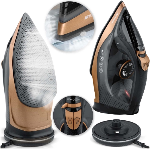 Vezeték nélküli gőzölős vasaló Berdsen 2600 W kerámia talppal