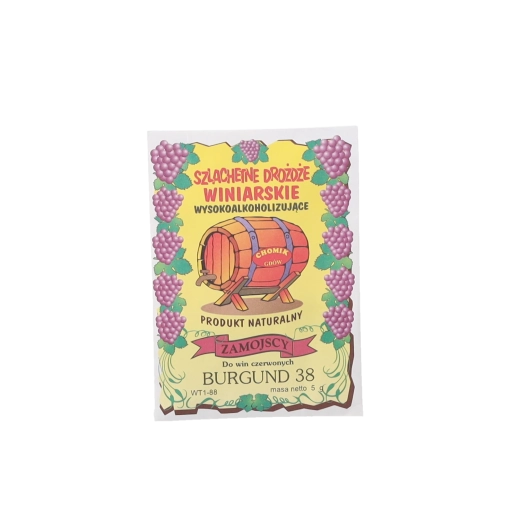 Burgundiai borkészítő élesztő vörösborhoz