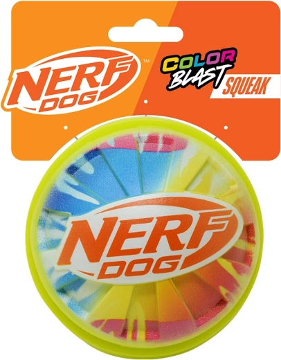 Nerf Dog sípoló labda színes markolattal 10 cm
