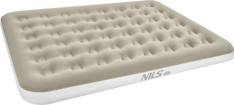 NILS Camp felfújható matrac bézs 203 × 152 × 22 cm