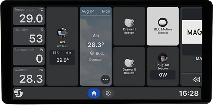 Shelly Wall Display X2i 6,95" fali okos kijelző – ezüst