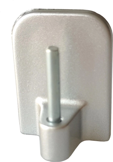 Öntapadós vitrázsakasztók, ezüst matt, 4 db