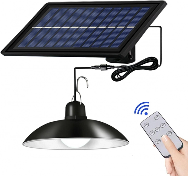 Napelemes kerti függőlámpa LED