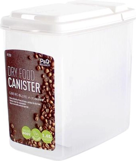 LOCKnLOCK 1600 ml-es műanyag élelmiszertároló doboz felhajtható adagolófedéllel