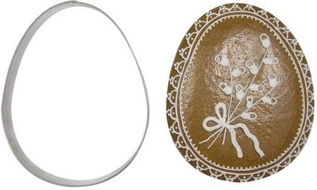 Rozsdamentes sütikiszúró – tojás 11 cm