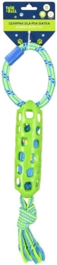 TRIK&ROLL kutyahúzó játék gumihálóval, zöld